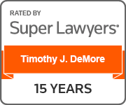 Rated By Super Lawyers | Timothy J. DeMore | 15 Years
